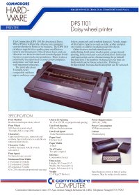 Brochures: Commodore DPS 1101