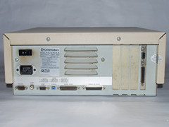 Rear view of the Commodore PC 20-III computer.