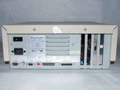 Rear view of the Commodore PC 35-III computer.
