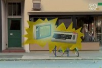 An Commodore C64 computer in a promo clip for the TV program: Attack of the Show!