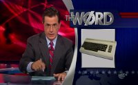 A Commodore C64 computer in The Colbert Report.