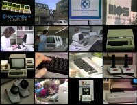 A Commodore 8032-SK, VC-1020, C64, 1530, MPS-802, VIC-1541, Silver label C64, VIC-1311, VIC-1312, 1520, VIC-1011A in the Commodore Promo Video.