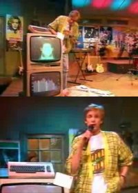 A Commodore C64 in the TV-show Countdown.