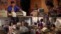 A Commodore C64 computer and a 1541 diskdrive in the TV-series Everybody Hates Chris.