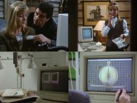 Een Commodore Amiga 3000 computer, 1084 monitor en een 1351 muis in de TV-serie Lovejoy.