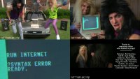 A Commodore C128 and a Commodore monitor in the music video Rhett and Link - In The 80's.