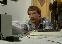 A Commodore VIC20 computer and a C2N Datassette in the TV series: The Sooty Show.